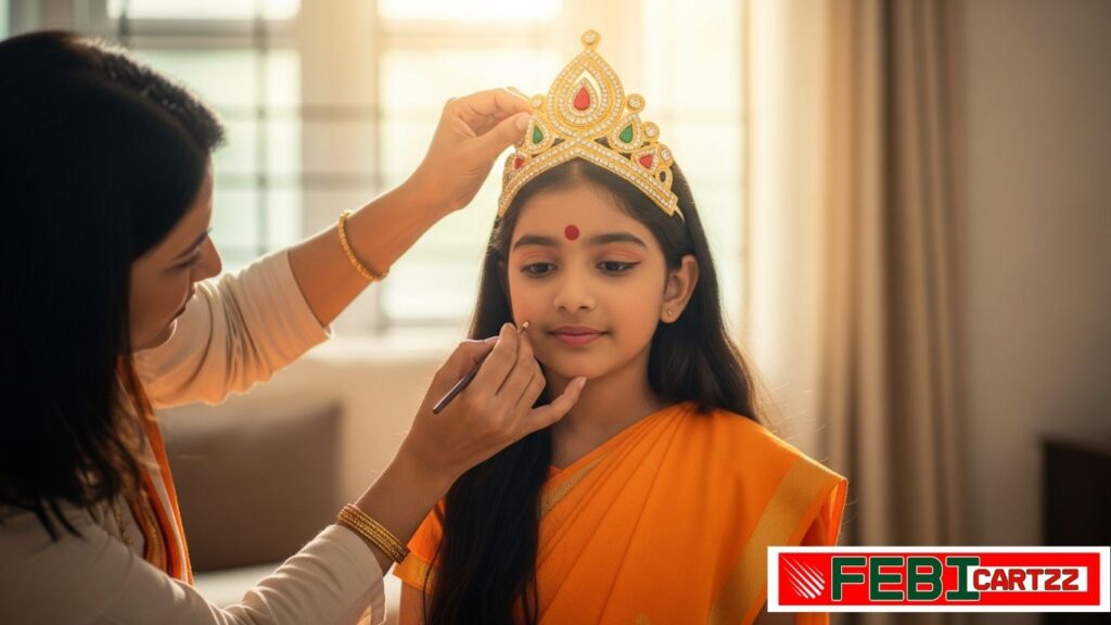 भारत माता ड्रेस और मेकअप अपनी परी को करें तैयार स्टेप-बाय-स्टेप!